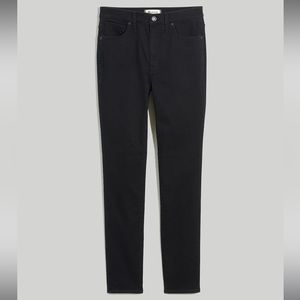 Madewell 10" High-Rise Skinny Jeans in Black Frost size 28
